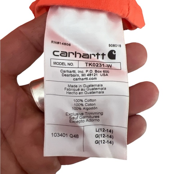 CARHARTT | WOMENS BRIGHT CREW NECK LONG SLEEVE LOOSE FITTING SHIRT - Picture 6 of 7